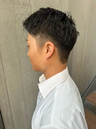 ショート メンズ ブリーチ/艶カラー /縮毛矯正/みなのヘアスタイル