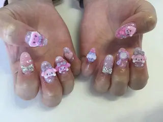 ネイル 💎🐰 saki. m 🐰💎のネイルデザイン