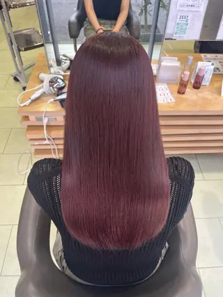 ロング カラー waka❤️✨ レイヤーボブ/ネイルのヘアスタイル