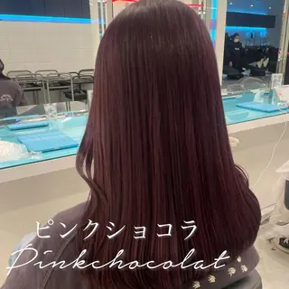 ロング カラー ガーリー♡女の子っぽ ヘア♡ピンクカラー♡のヘアスタイル