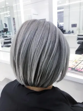 ショート パーマ nex the salon vlow所属・趙 英来のヘアスタイル