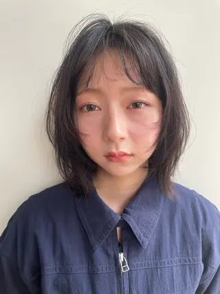 ミディアム Toiro 横浜所属・🎀レイヤー/パーマ カラー/ai🎀のヘアスタイル