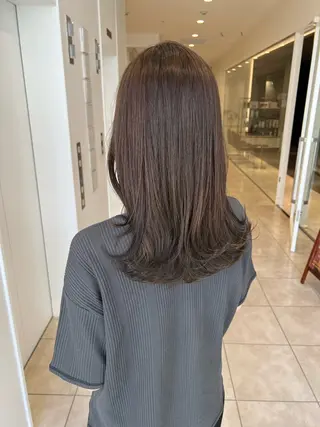 セミロング カラー 💎K-two名古屋 安田ちづる💎のヘアスタイル