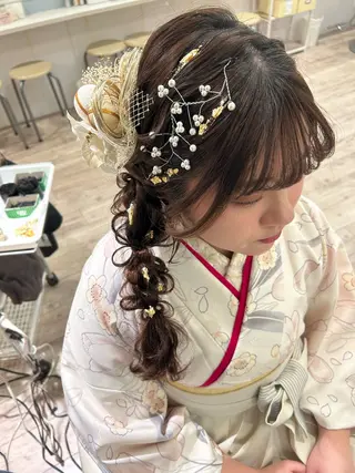 ロング ヘアアレンジ セットサロン      ラフテル所属・大阪/ヘアアレンジ /似合わせset💐のヘアスタイル