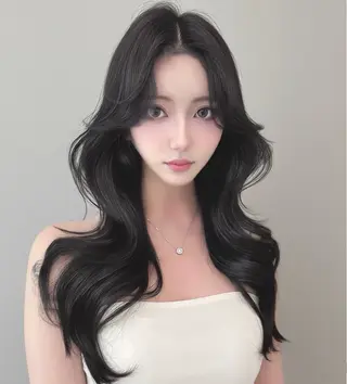 ロング カラー 韓国ヘア/髪質改善 TAKAHIROのヘアスタイル