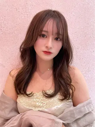 ロング 新宿/韓国レイヤー/ 顔周りカット松本美晴のヘアスタイル