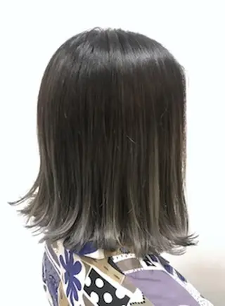 ミディアム カラー 松戸　レイヤーカット 野口　康太郎のヘアスタイル