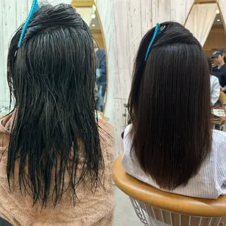 ロング 髪質改善✨縮毛矯正 ショートボブ/ともきのヘアスタイル