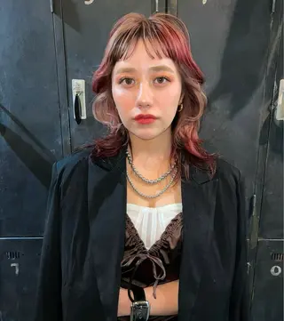 ミディアム ブリーチ/ハイトーン 心斎橋/honokaのヘアスタイル