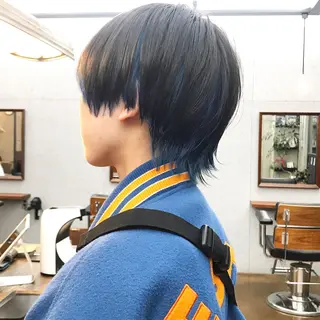 ショート カラー メンズ ✂︎ウルフ・ショート ✂︎MIKUNIのヘアスタイル