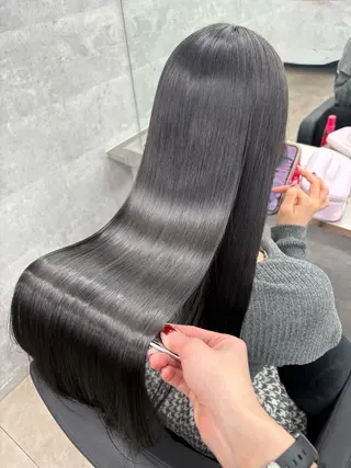 ロング カラー 髪質改善/韓国 ﾚｲﾔｰ/店長/原島のヘアスタイル