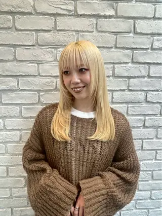 ロング くびれヘア/レイヤー カット/ユウカのヘアスタイル