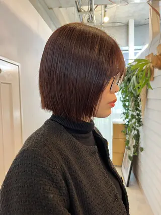 ショート カラー 柔らかいヘアカラー 大成のヘアスタイル