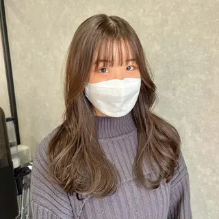 セミロング カラー mood tatemachiのヘアスタイル