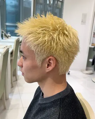 ショート カラー メンズ メンズ特化❤️‍🔥 パーマ職人江口佳乃のヘアスタイル