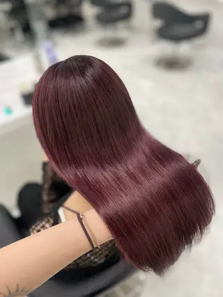 ロング カラー ハイトーン🤍ブロン ド🤍MISAKIのヘアスタイル