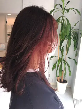 セミロング 阿部 美咲のヘアスタイル
