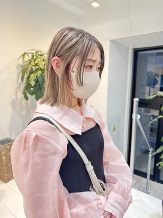 ミディアム カラー マンツーマン施術🦋 ayajuのヘアスタイル