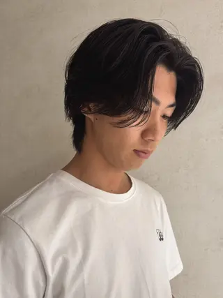 ショート パーマ メンズ 艶カラー/暖色カラー /透明感/ryutoのヘアスタイル