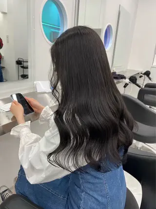 ロング カラー 表参道/透明感カラー /暗髪/ジュキヤのヘアスタイル