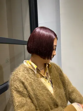 ショート カラー ボブ ロングモデル kuroのヘアスタイル