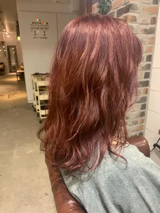 セミロング カラー ショート🌼パーマ 本間正子のヘアスタイル