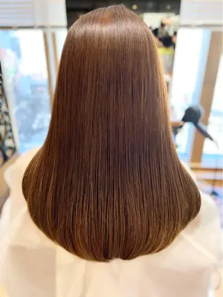 セミロング カラー パーマ 美髪ヘッドスパ🫧 西山紗奈江💆‍♀️のヘアスタイル