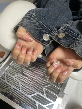 ネイル 33nail✴️栄 スミレ❇️Gel-xのネイルデザイン