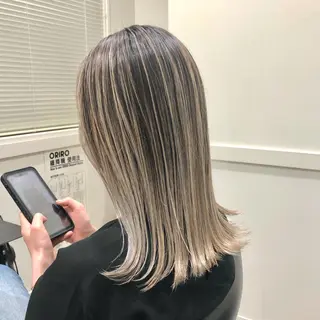 ミディアム カラー メンズ特化 パーマ/オザワのヘアスタイル