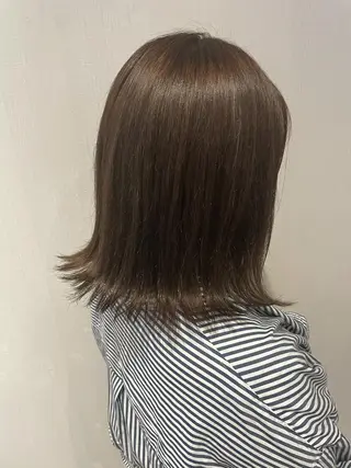 セミロング カラー ナチュラル🧡可愛い MINAMIのヘアスタイル