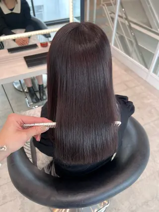 セミロング 🌷透明感カラー🌷 内田零菜のヘアスタイル