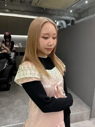 ミディアム カラー 名古屋／デザイン／ ブリーチ/松井亮磨のヘアスタイル