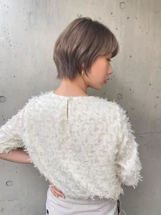 ショート カラー 透明感カラーブリーチ 🌼シゲモトアヤ🌼のヘアスタイル