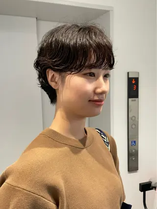 ショート パーマ レイヤーパーマ/ ショートパーマ/横浜のヘアスタイル