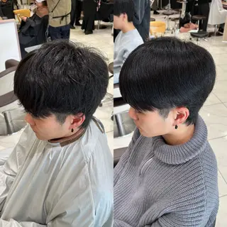 パーマ メンズ 【メンズパーマ✨️ フェザーパーマ】岩城のヘアスタイル