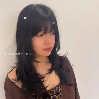 セミロング カラー ブリーチ無しカラー/ 美髪改善💠てんゆうのヘアスタイル