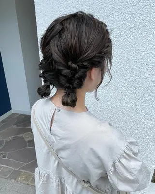 ミツキ/ 透明感カラー/セットのヘアスタイル