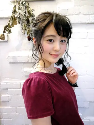 ミディアム まつパ・ヘアセット ♡Chinami♡のマツエク・マツパデザイン