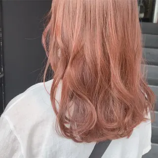 セミロング カラー 萌花　moeka /韓国/レイヤーのヘアスタイル