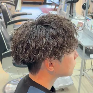 ショート パーマ ヘアアレンジ メンズ メンズ特化🔥再現性 重視パーマ相模大野のヘアスタイル