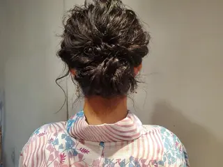 ヘアアレンジ オリーブ透明感カラー 表参道/MIKUのヘアスタイル