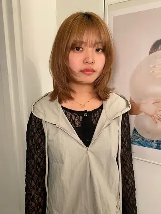 ミディアム カラー riria/ボブ /ブラウンカラー🎀のヘアスタイル