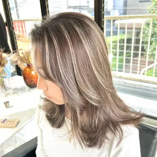 セミロング カラー パーマ ヘアアレンジ メンズ キッズ ネイル マツエク・マツパ アイブロウ ✨韓国/外国人風✨ 江原巧のヘアスタイル