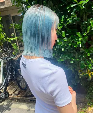 ミディアム 心斎橋ハイトーン/ カノンのヘアスタイル