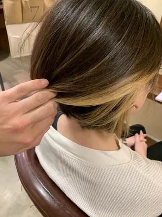 ミディアム カラー chill out 南塚口本店のヘアスタイル