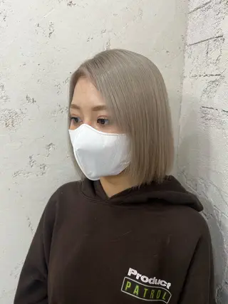 ミディアム ブリーチカラー 🤎〰️Yuunaのヘアスタイル