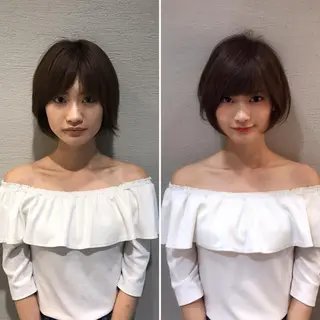 ショート カラー ヘアアレンジ ショートの神✨AFL OAT 井上康平のヘアスタイル