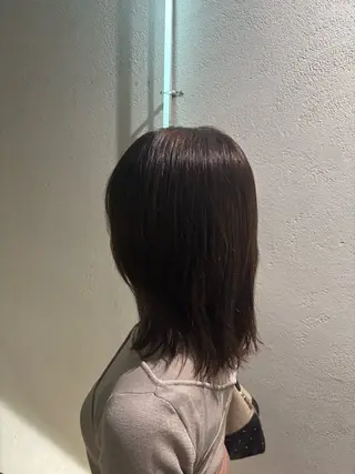 ミディアム カラー ブリーチモデル募集 古内柊のヘアスタイル