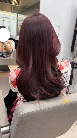 ロング カラー nok所属・レイヤー/ベージュ/ どますず🌺のヘアスタイル