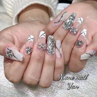 ネイル 長いだし/スカルプ/ パラシェルN.oneのネイルデザイン